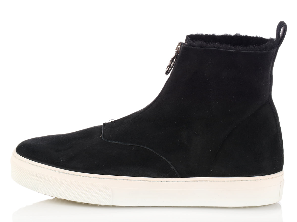 celine shearling boots