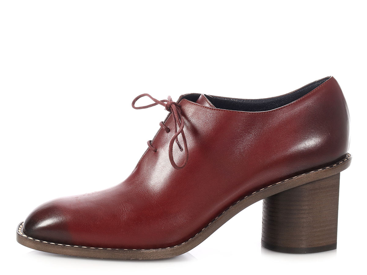 burgundy brogues