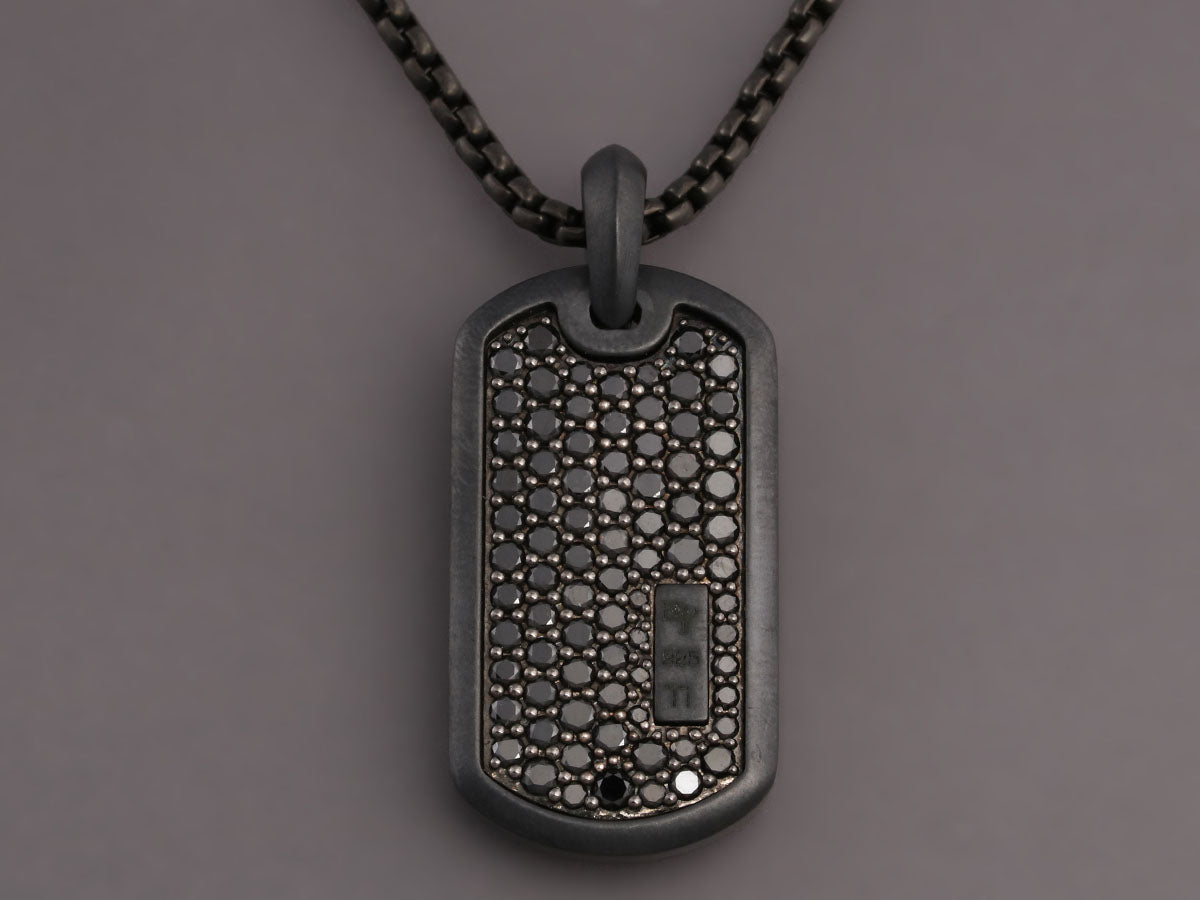 david yurman mens dog tag necklace