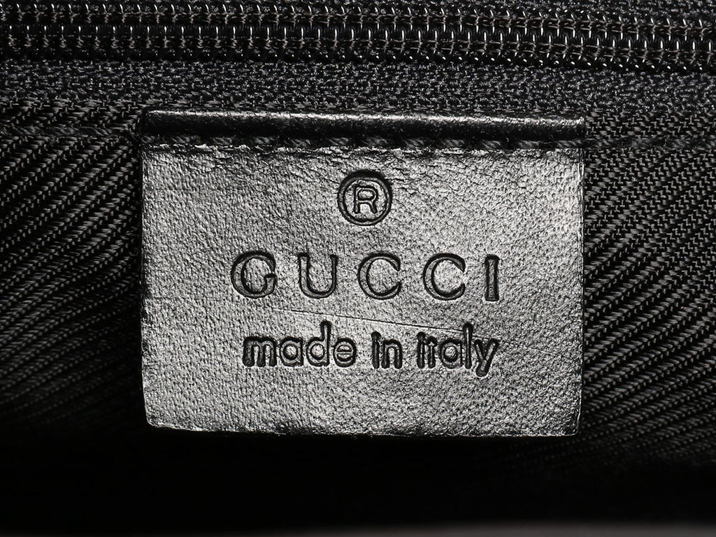 Gucci Small Black Monogram Bardot Bag