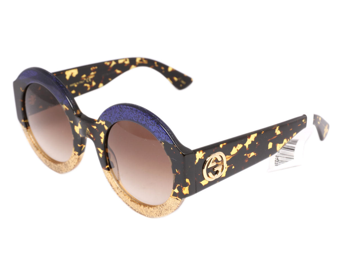 gucci blue glitter sunglasses