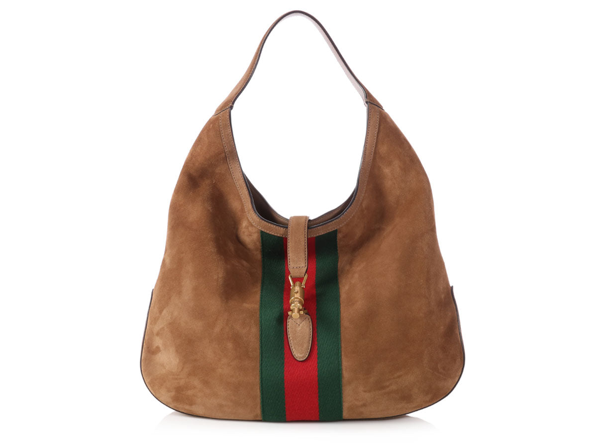 gucci suede hobo bag