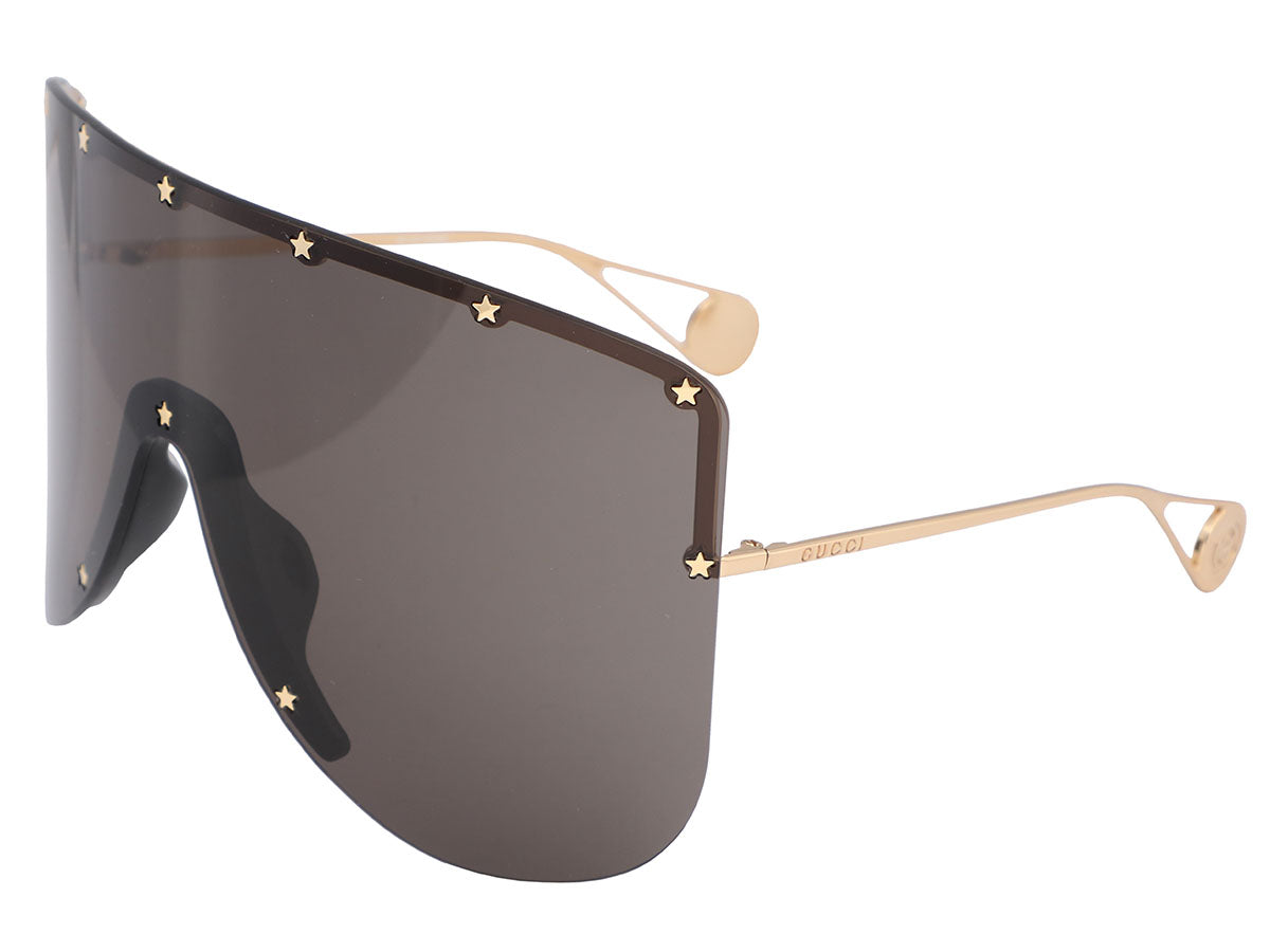 Gucci Star Trimmed Shield Sunglasses 