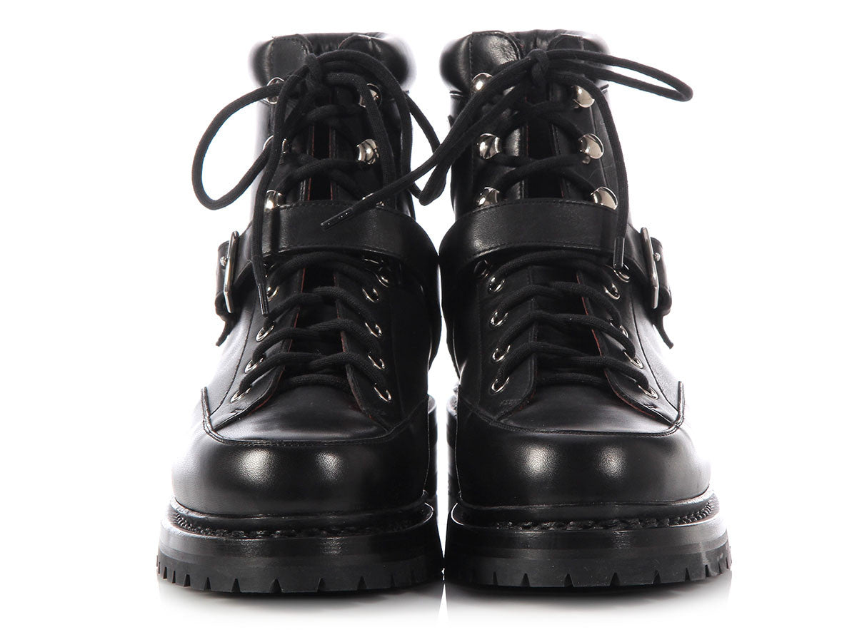 Hermès Black Hiking Boots - Ann's 