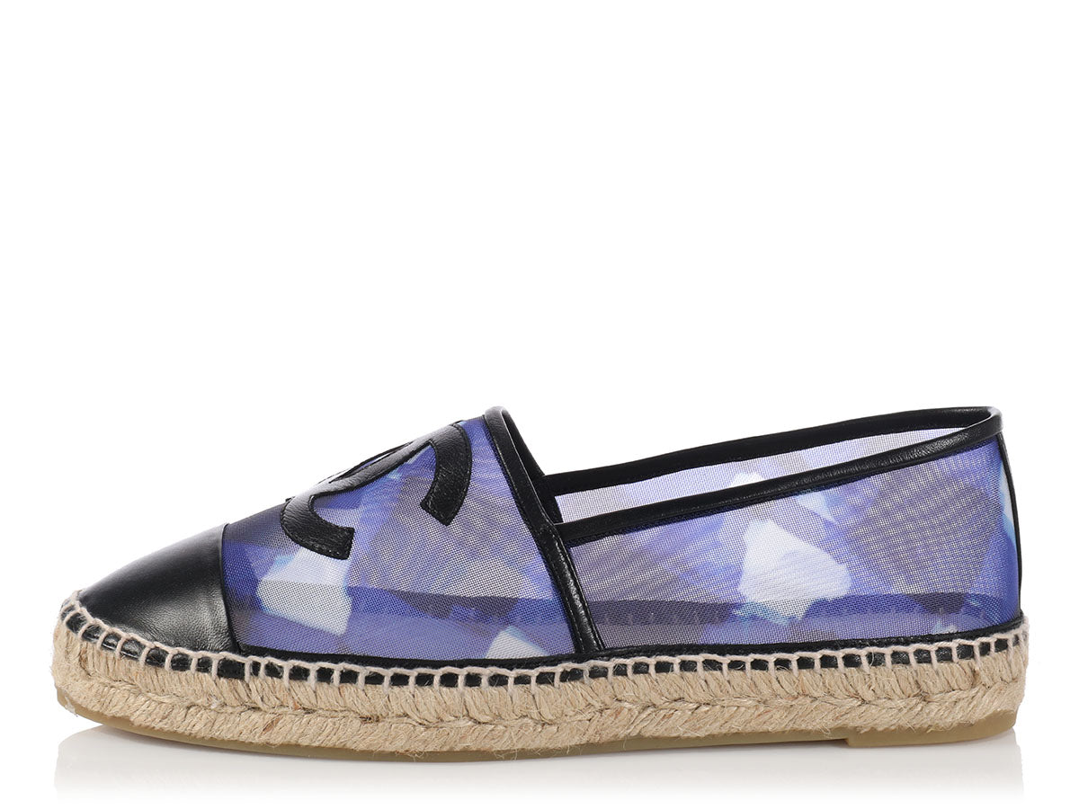 Chanel Blue Mesh Espadrilles - Ann's 