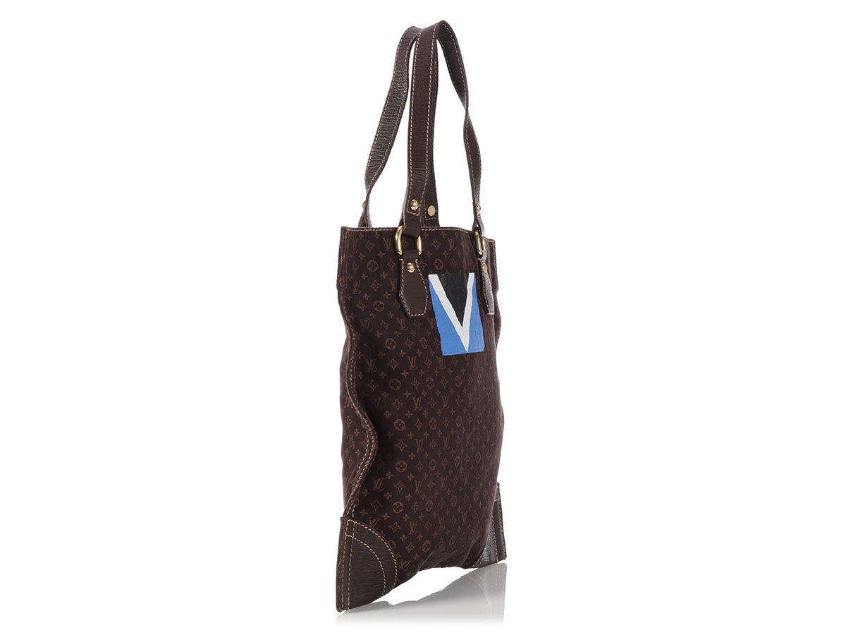 Louis Vuitton Brown Mini Lin Sac Plat Tanger Regatta Tote - Ann&#39;s Fabulous Closeouts