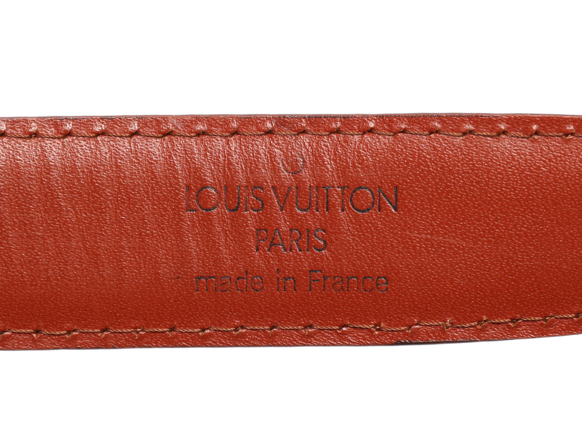 Louis Vuitton Brown Epi Leather Skinny Classique Belt - Ann's