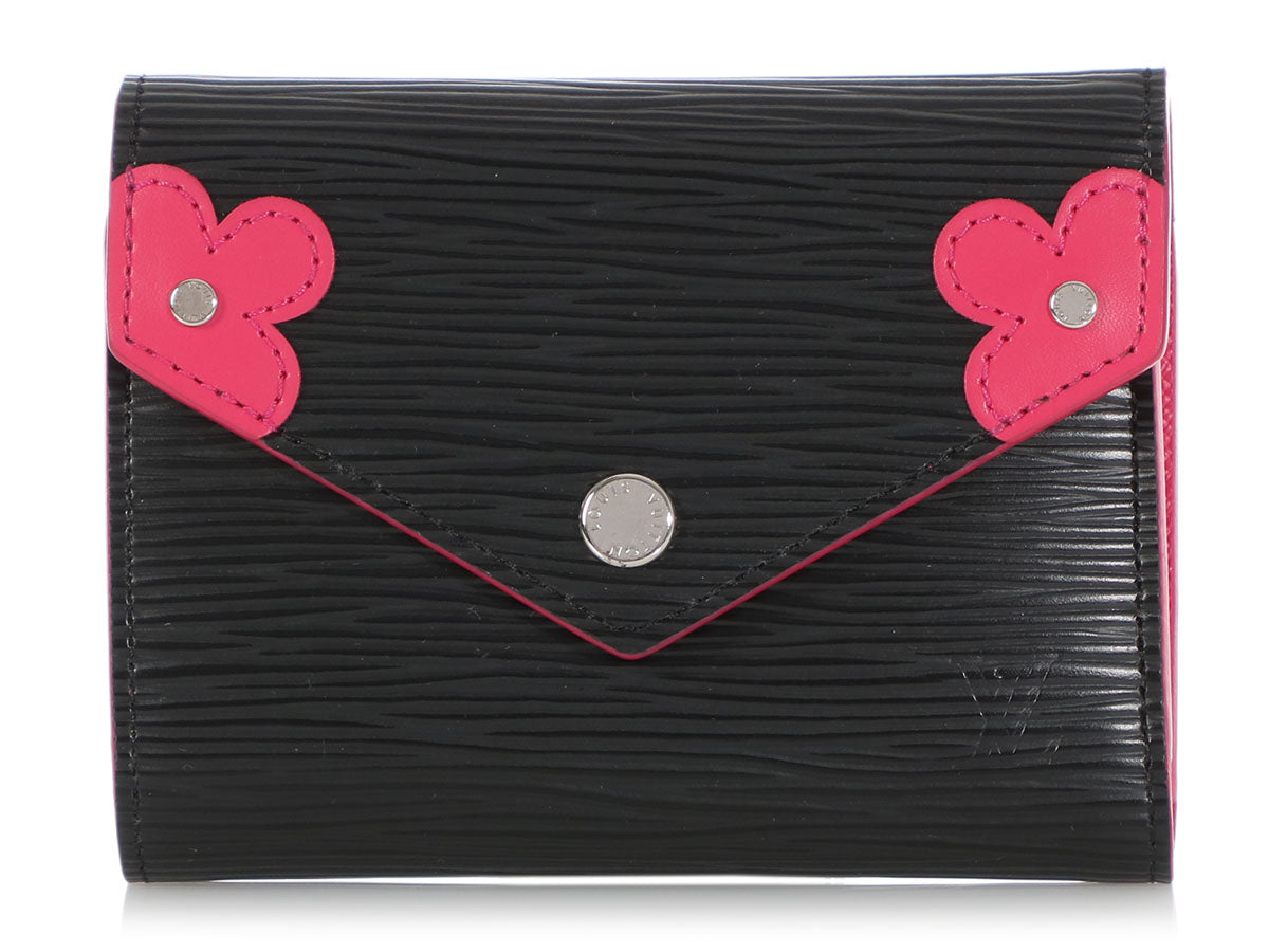 Louis Vuitton Black Epi Blooming Corners Victorine Wallet - Ann&#39;s Fabulous Closeouts