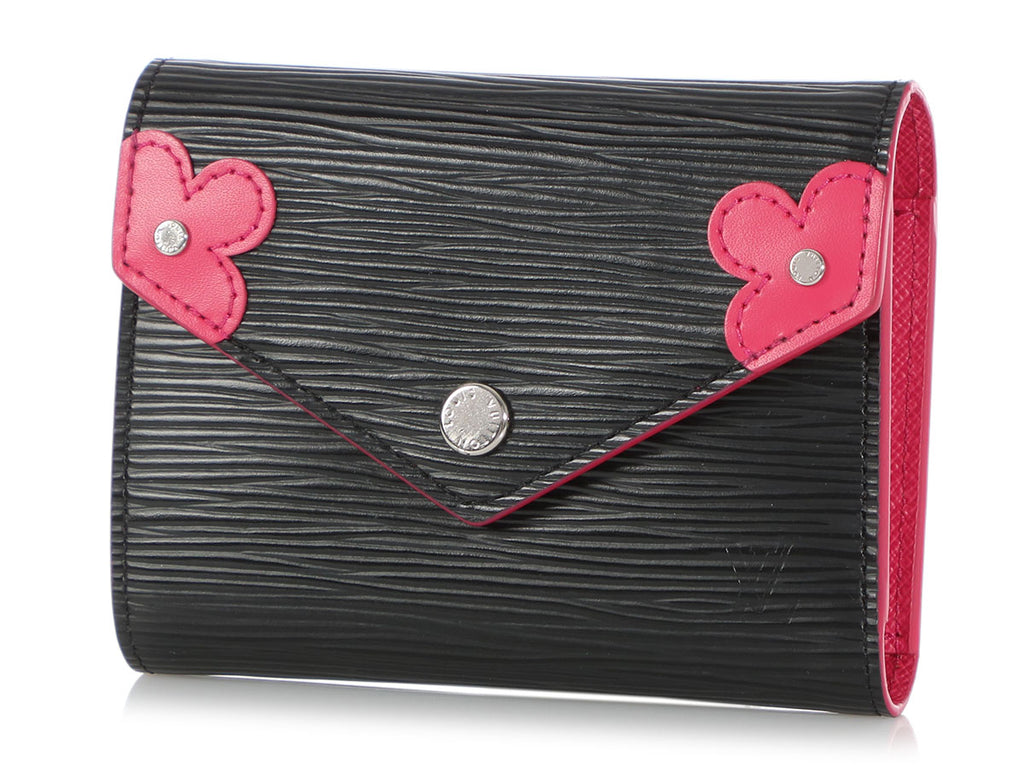 Louis Vuitton Black Epi Blooming Corners Victorine Wallet - Ann&#39;s Fabulous Closeouts