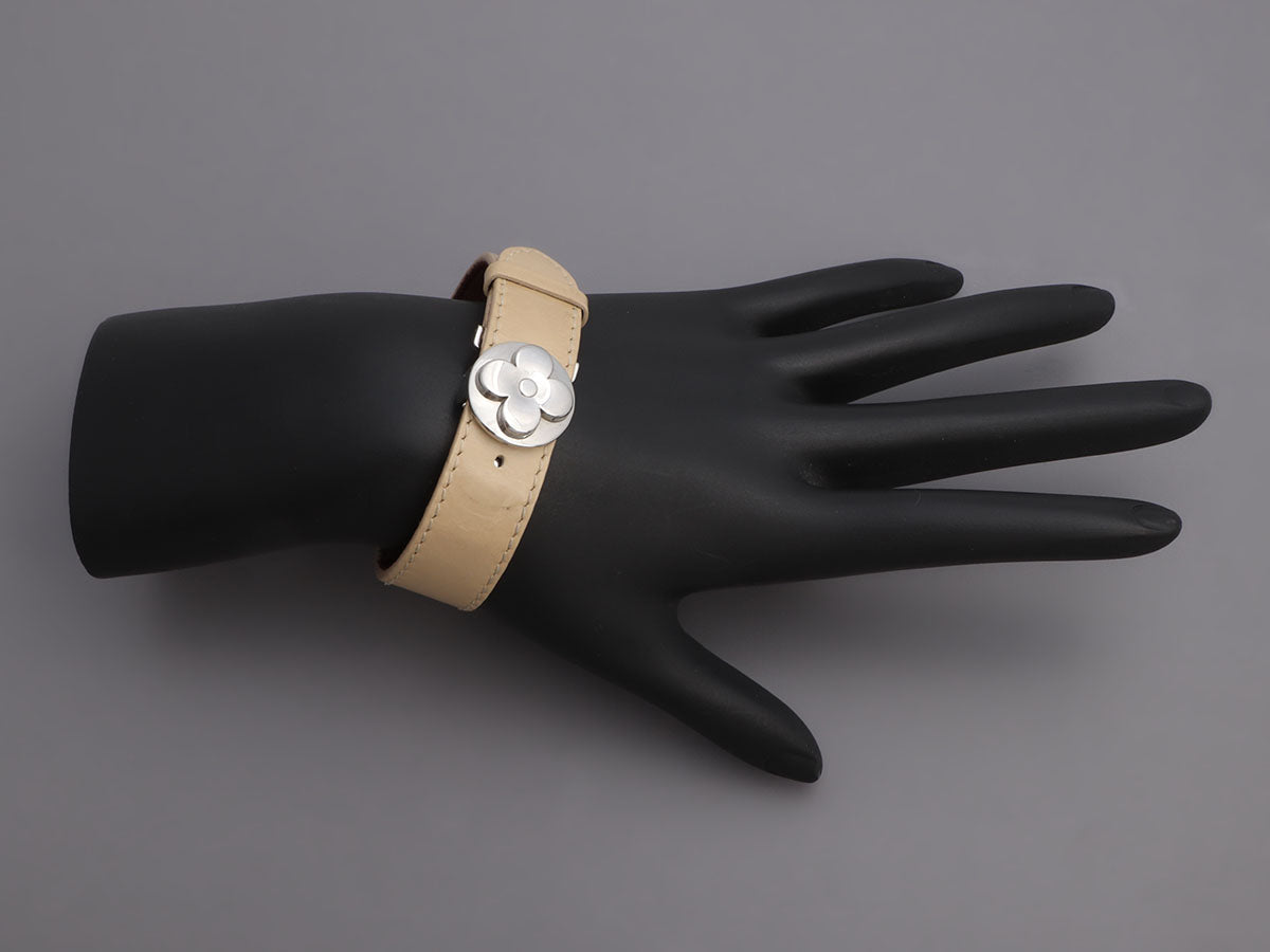 Louis Vuitton Flower Charm Bracelet in Metallic  Lyst