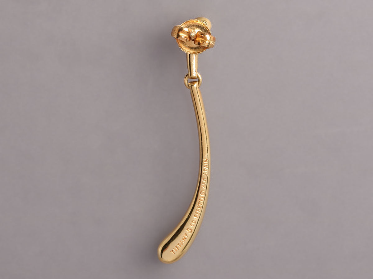 tiffany teardrop earrings gold