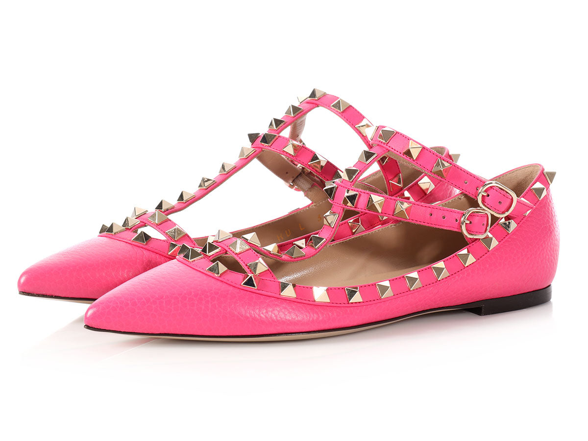 hot pink ballet flats