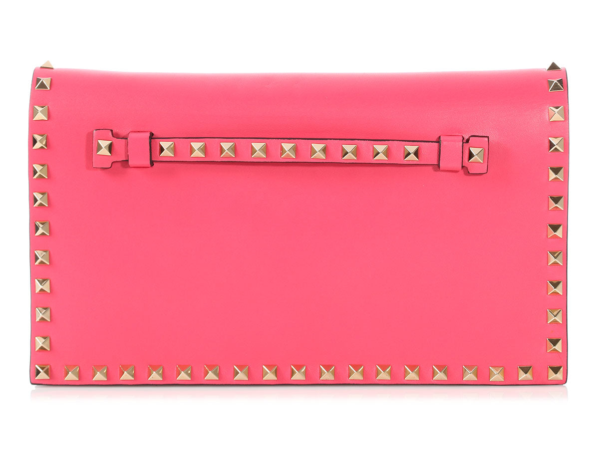 valentino pink clutch