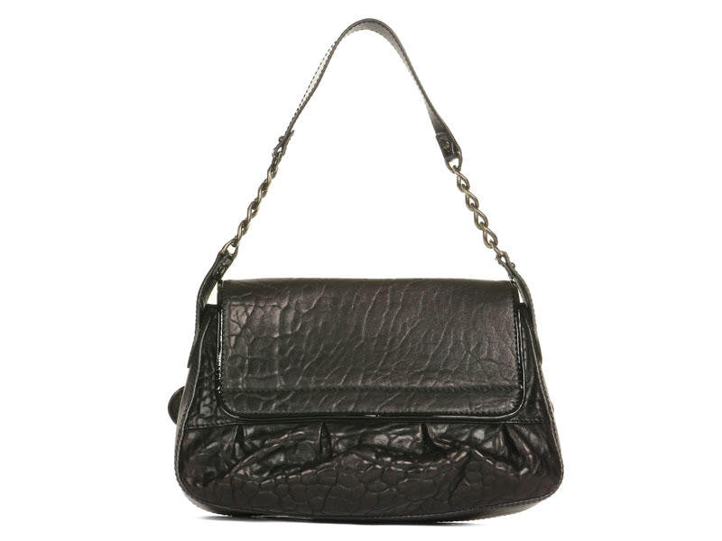 Fendi Black Leather B-Bag - Ann's Fabulous Closeouts