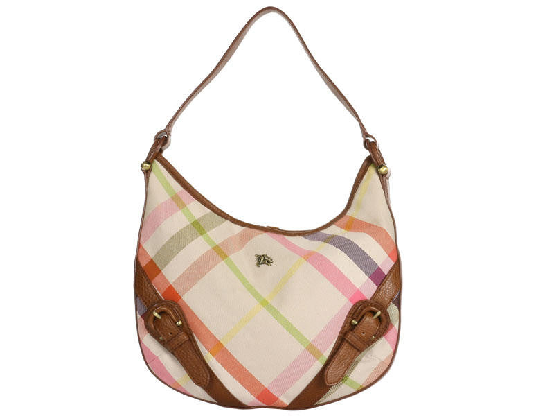 burberry nova check hobo bag