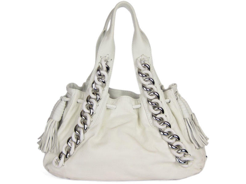 Michael Kors White Chain Link Bag - Ann 