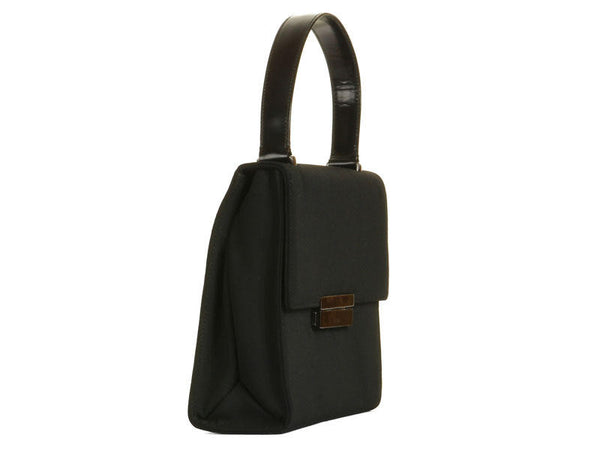 Prada Small Tan Nylon and Leather Bag - Ann's Fabulous Closeouts