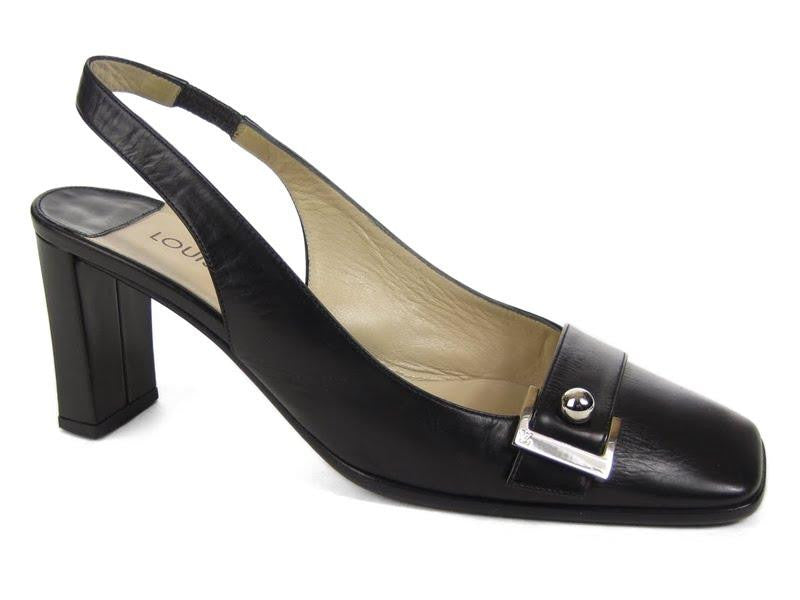 Louis Vuitton Black Slingbacks - Ann's 