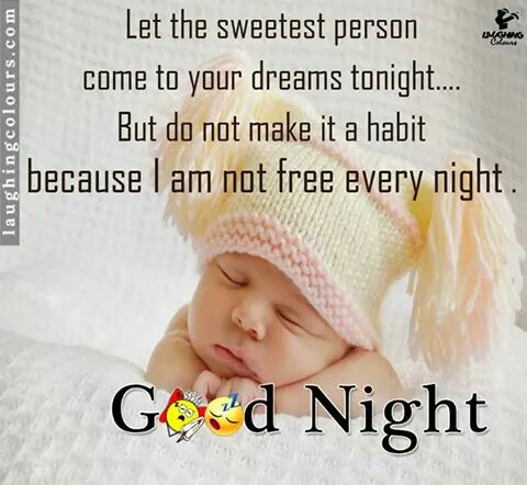 good night baby images with quotes