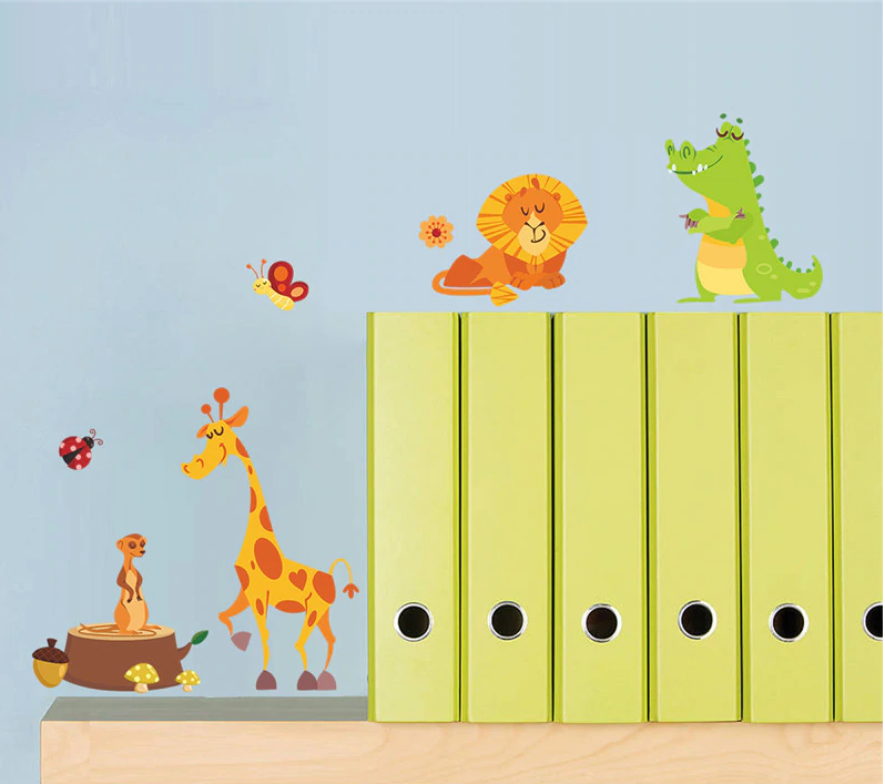 jungle animal wall stickers nursery