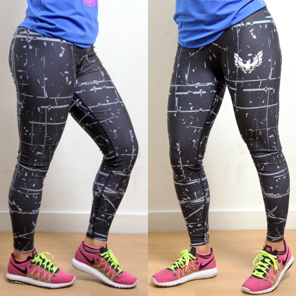 black ladies gym leggings