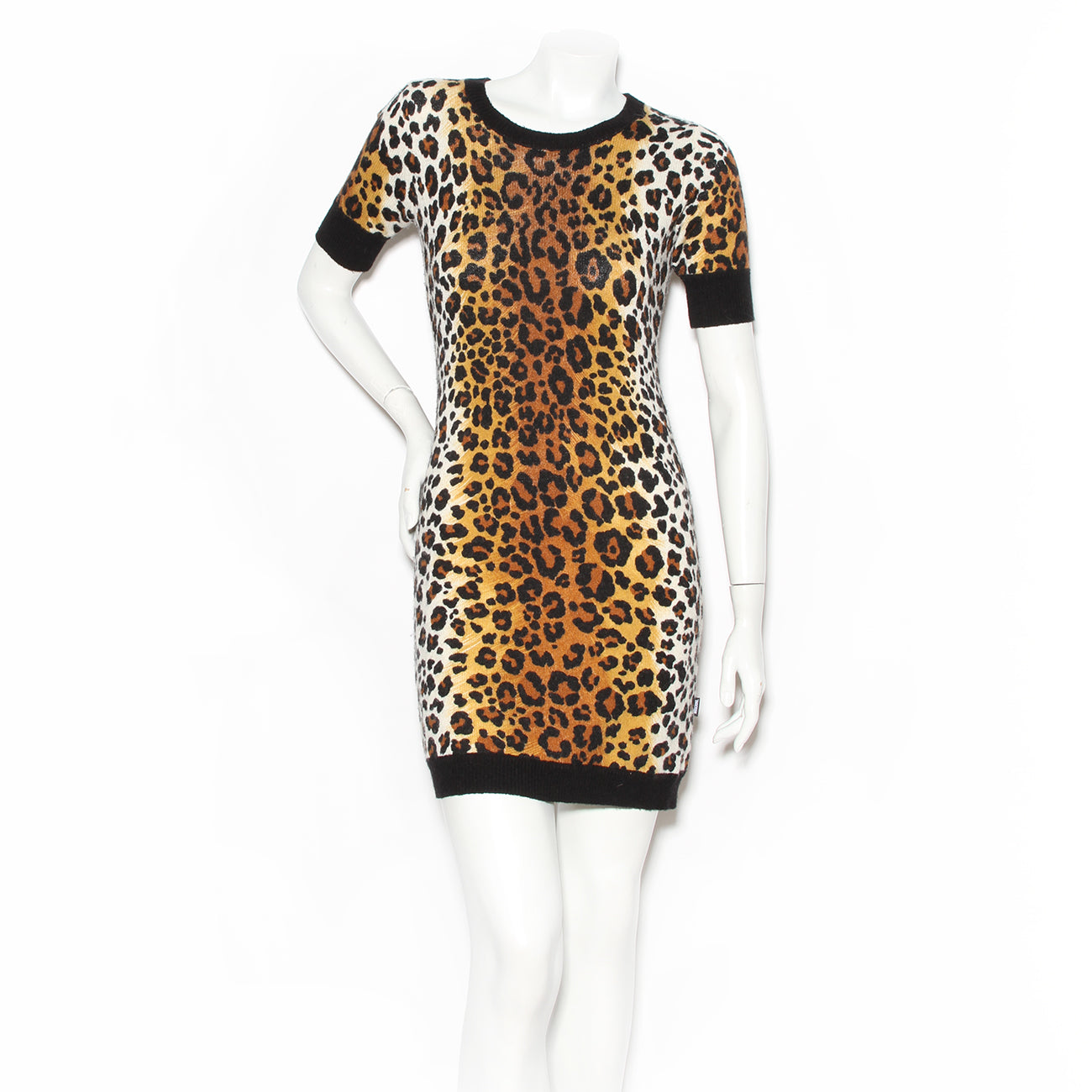 moschino leopard print dress