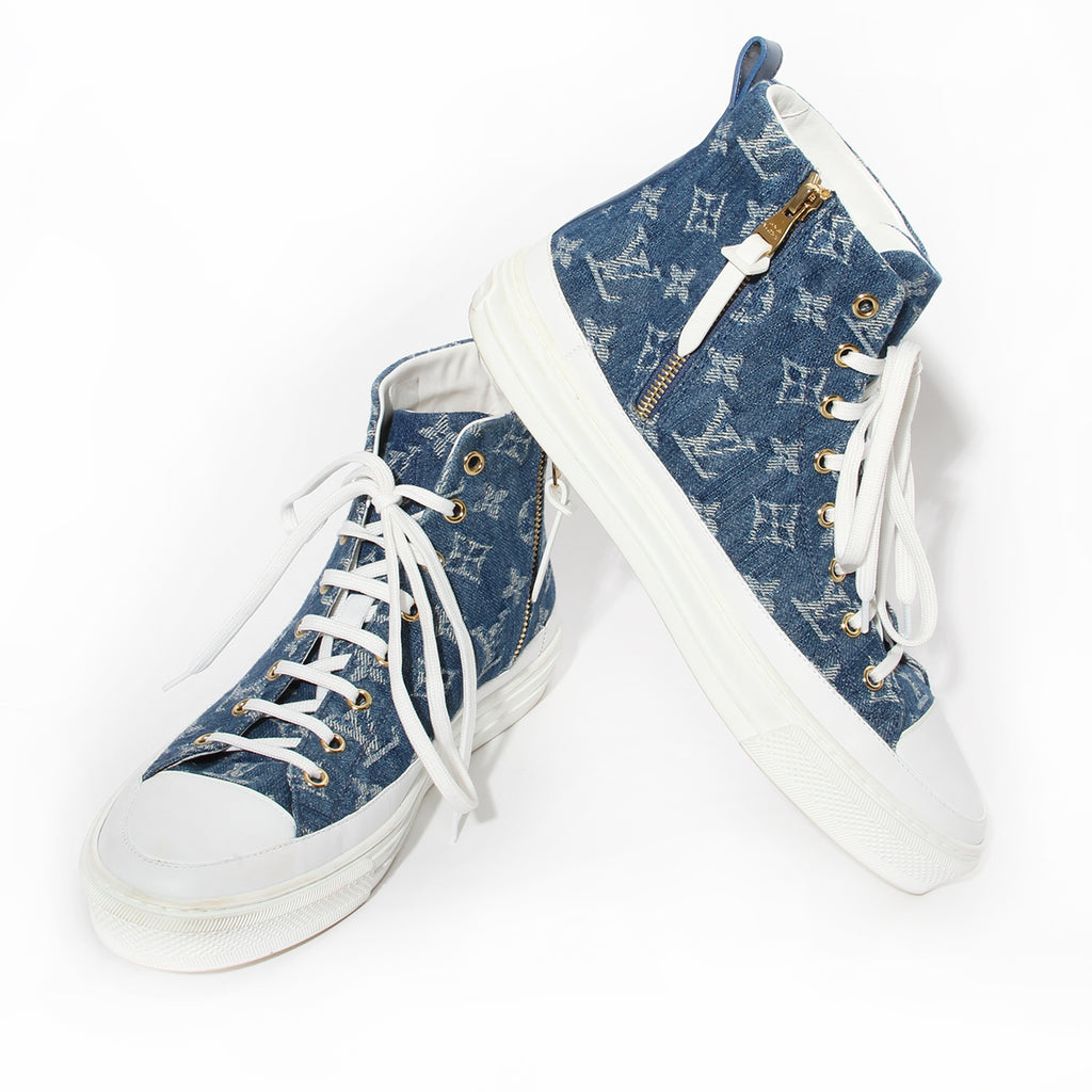 louis vuitton shoes denim