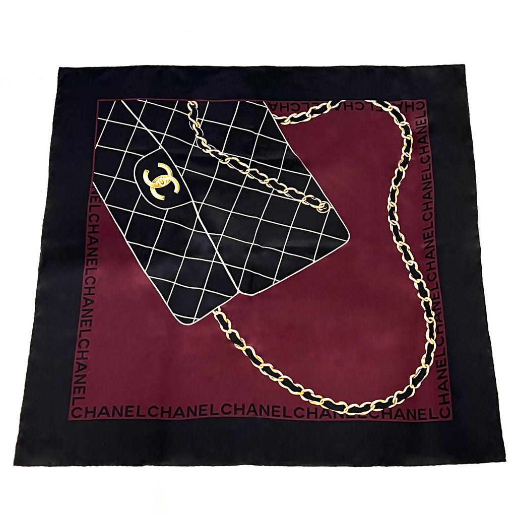 Chanel Pink Bead CC Charms Print Silk Scarf Chanel  TLC