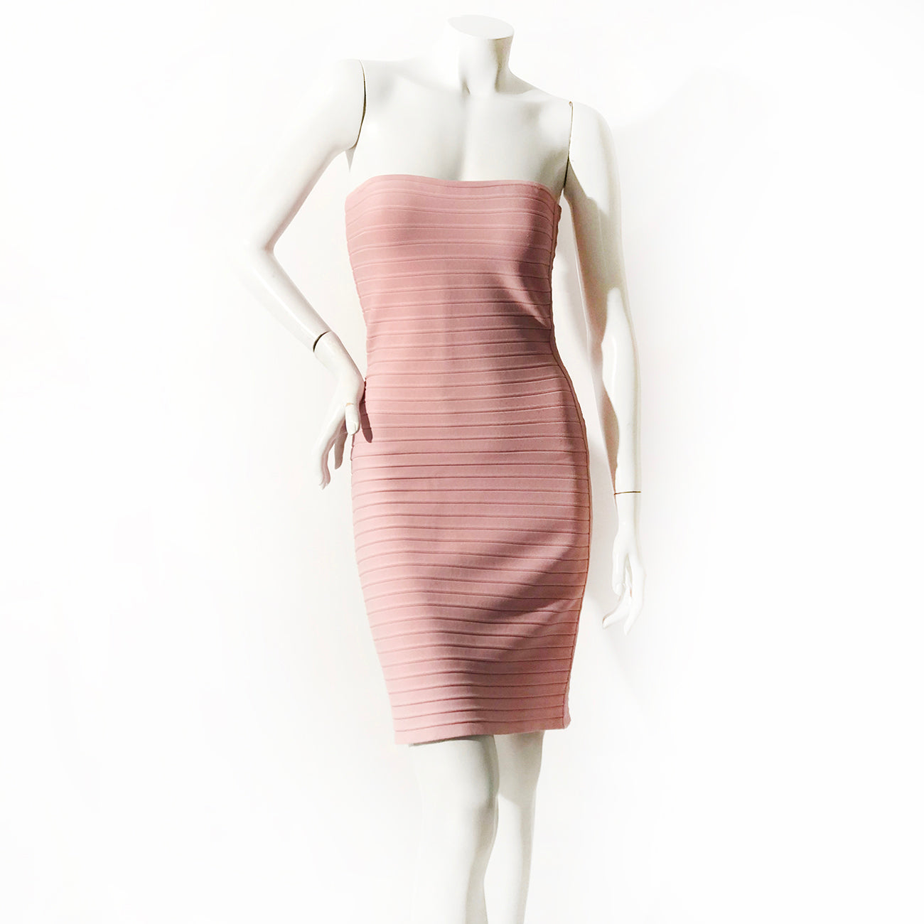 herve leger strapless dress