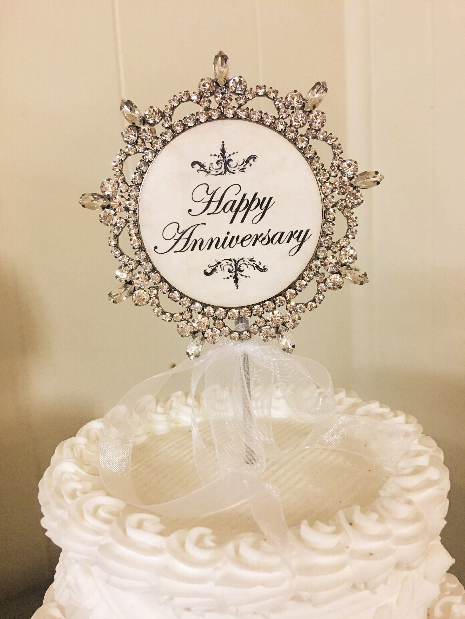 Happy Anniversary Cake Topper Fox Fig