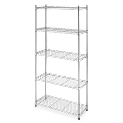 large metal storage shelves