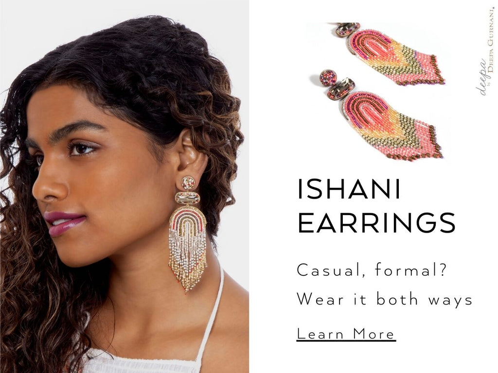 Ishani Hand Beaded Earrings