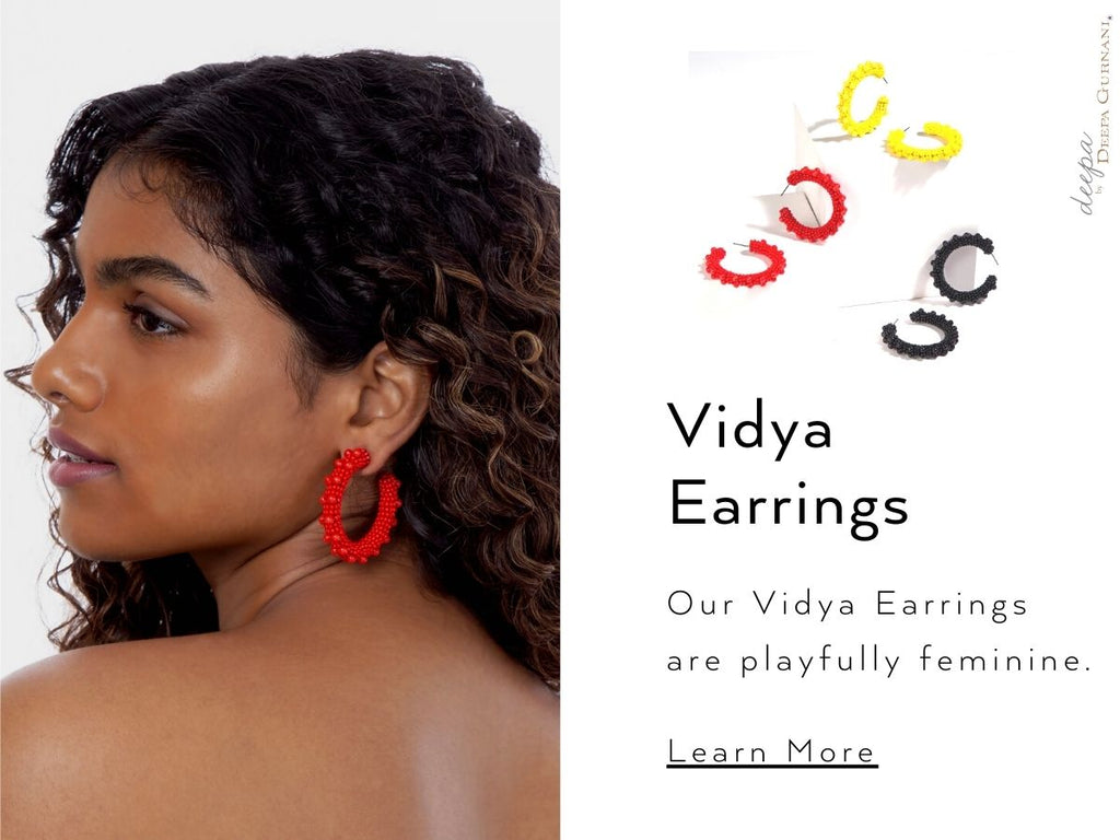 Vidya Colorful Hoop Earrings