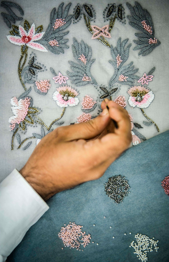 Hand embroidery details
