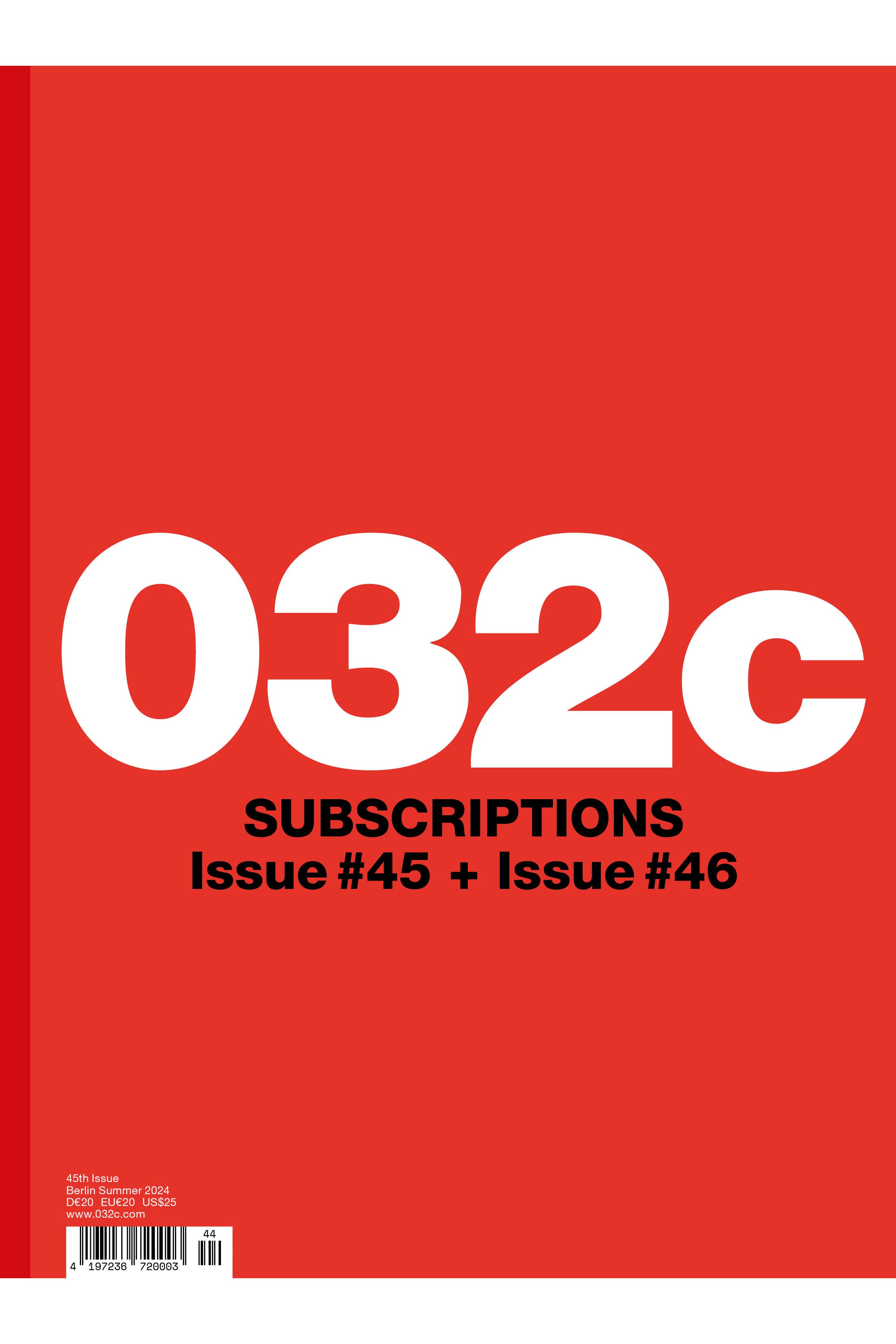 One Year Subscription (Issues 45 & 46)