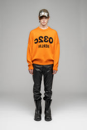 "SELFIE" SWEATER "SAFETY" ORANGE - SSP_21