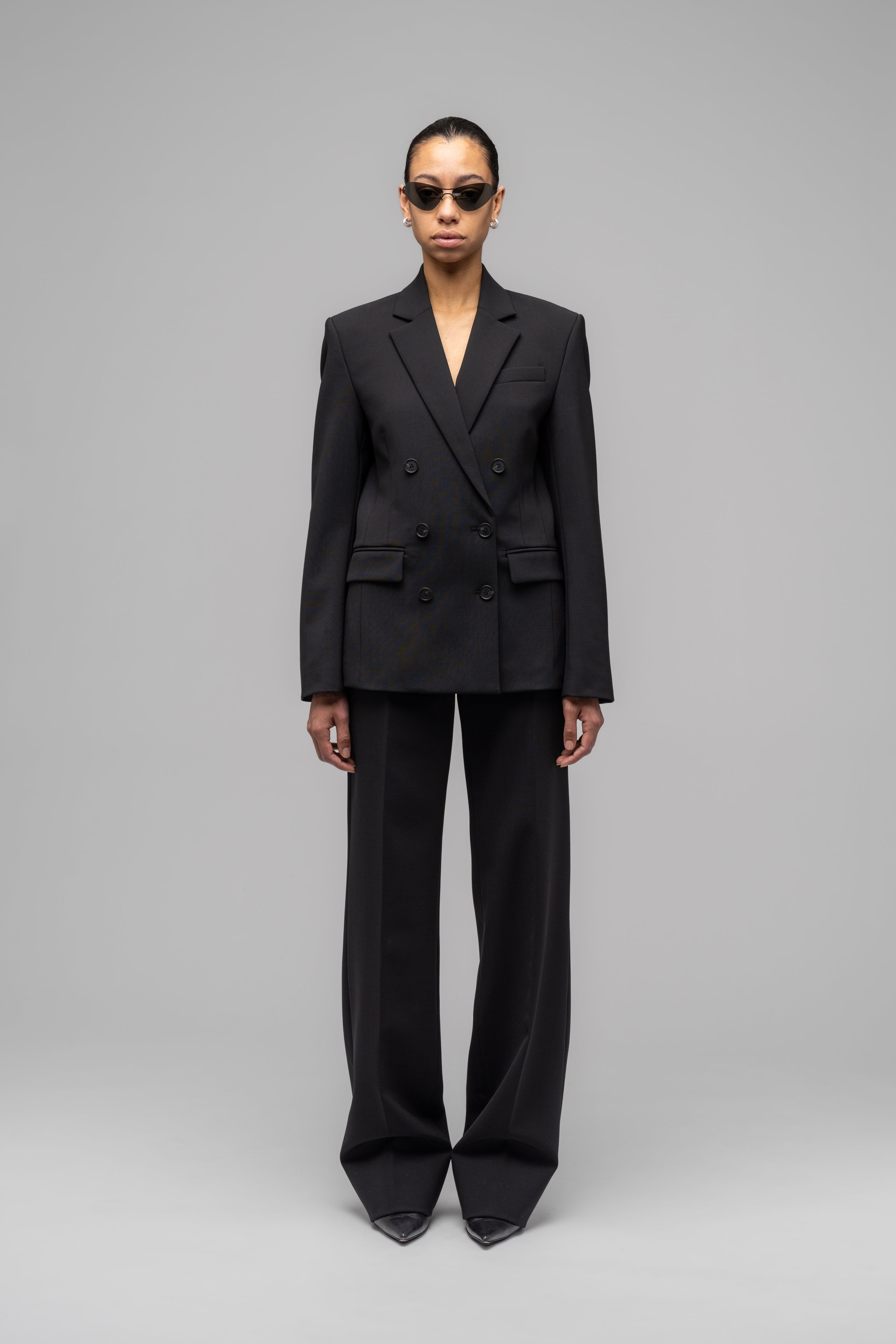 "PORTRAIT" DOUBLE BREASTED SUIT JACKET - WU102173