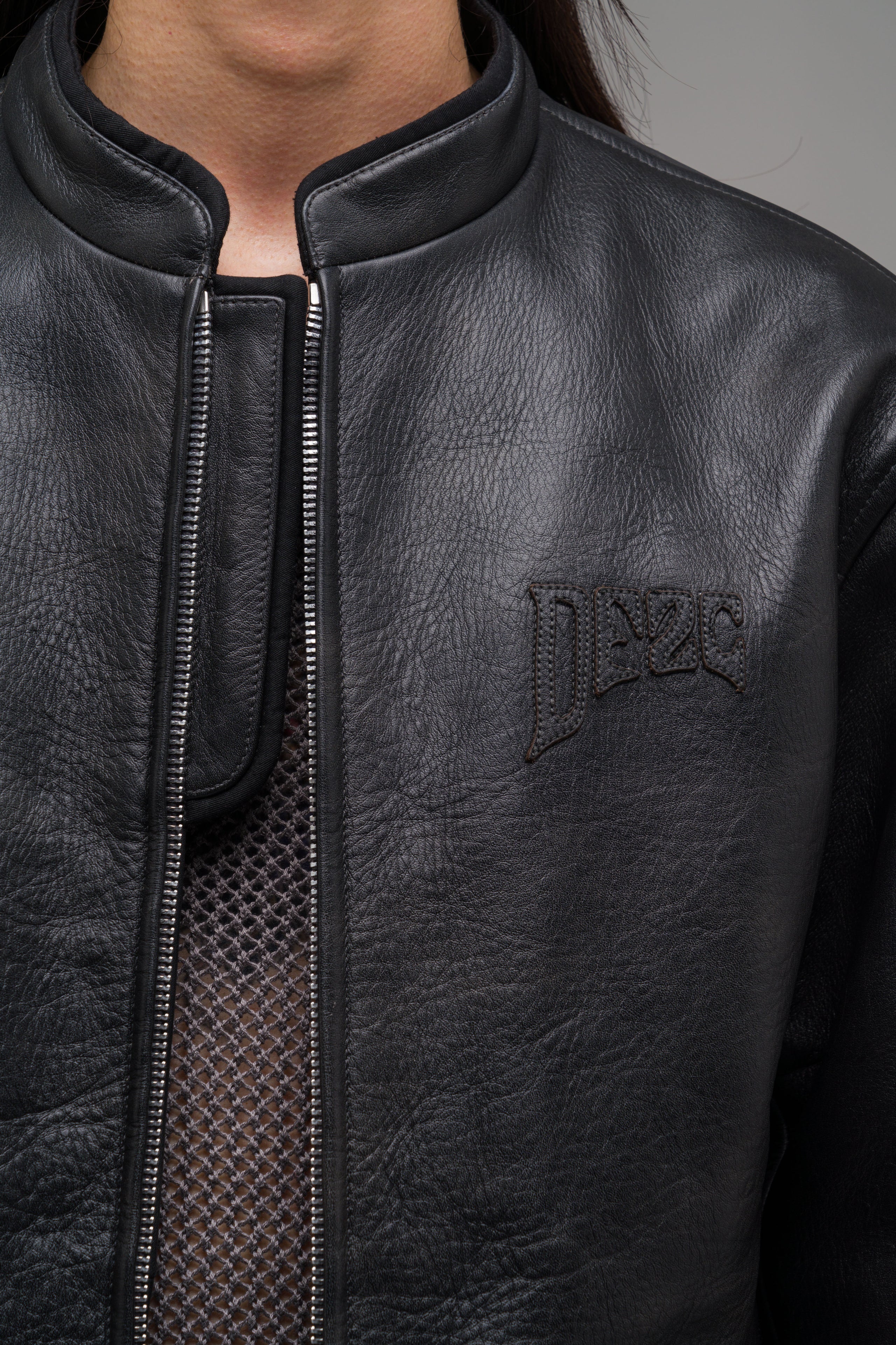 "ATTRITION" LEATHER JACKET - WU203878