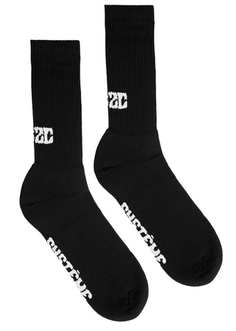 REMOVE BEFORE SEX Socks Black/White – 032c