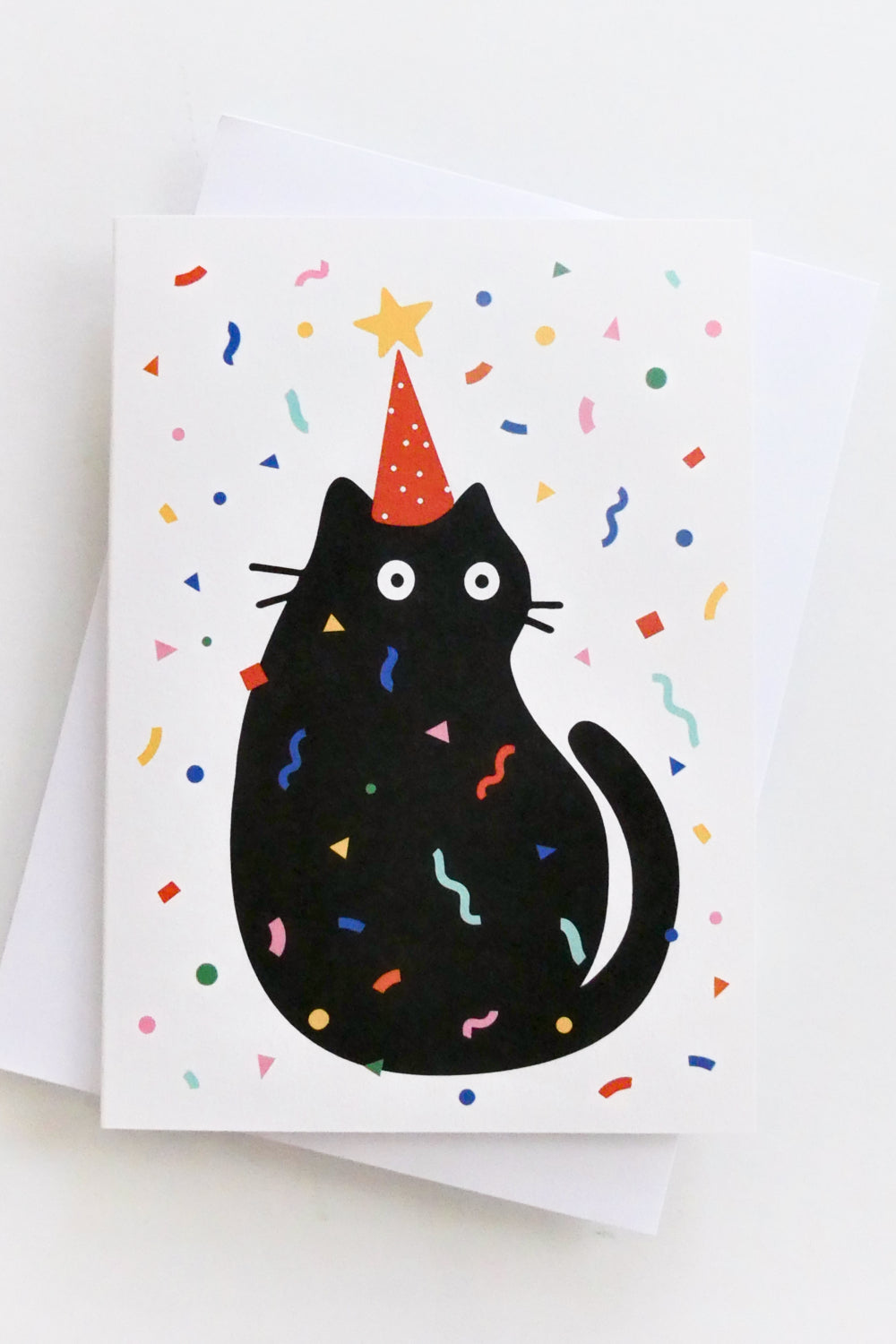Party Cat Confetti Greeting Card