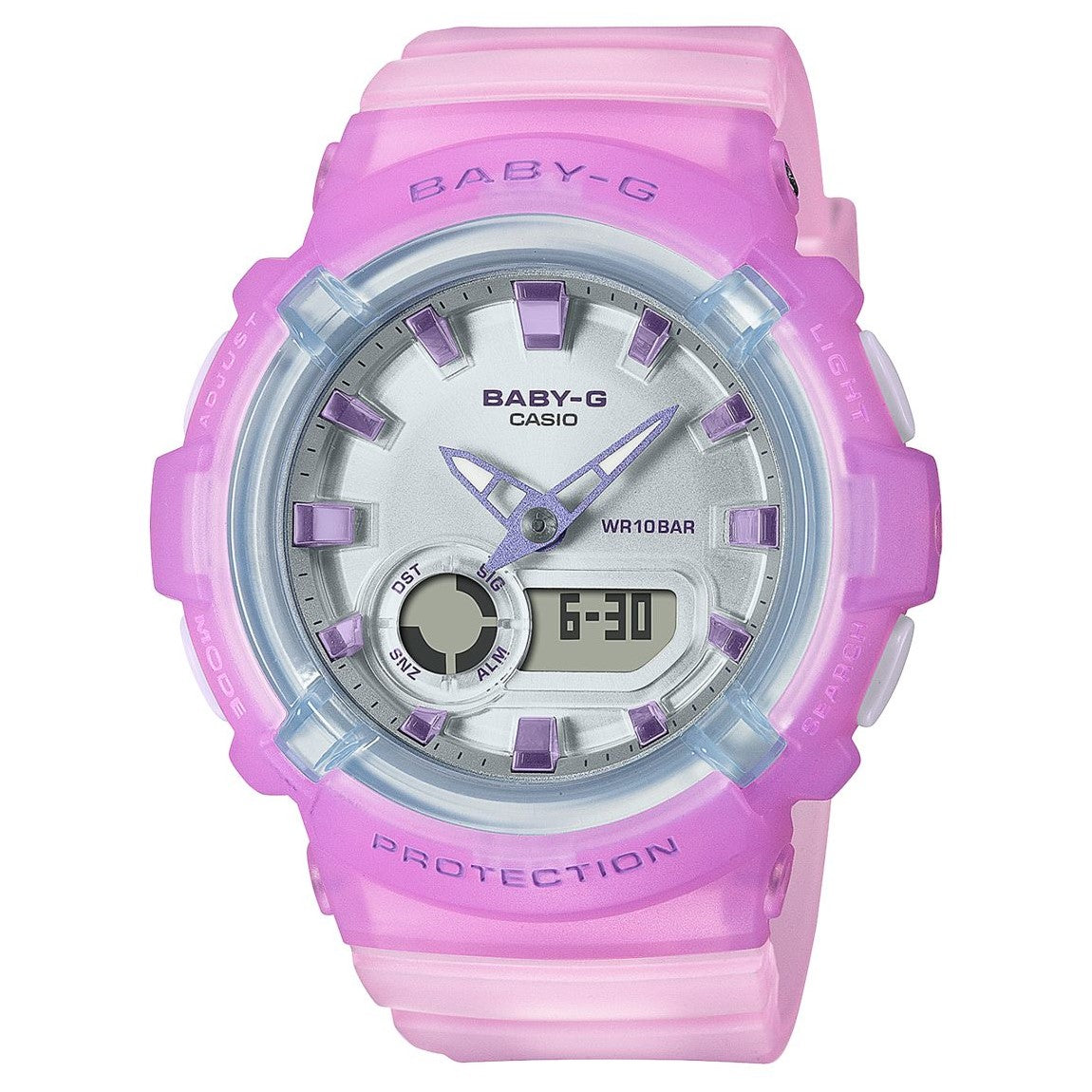 BGA280-6A Casio Baby-G Pink Transparent Ana-Digi Watch – Greymouth ...