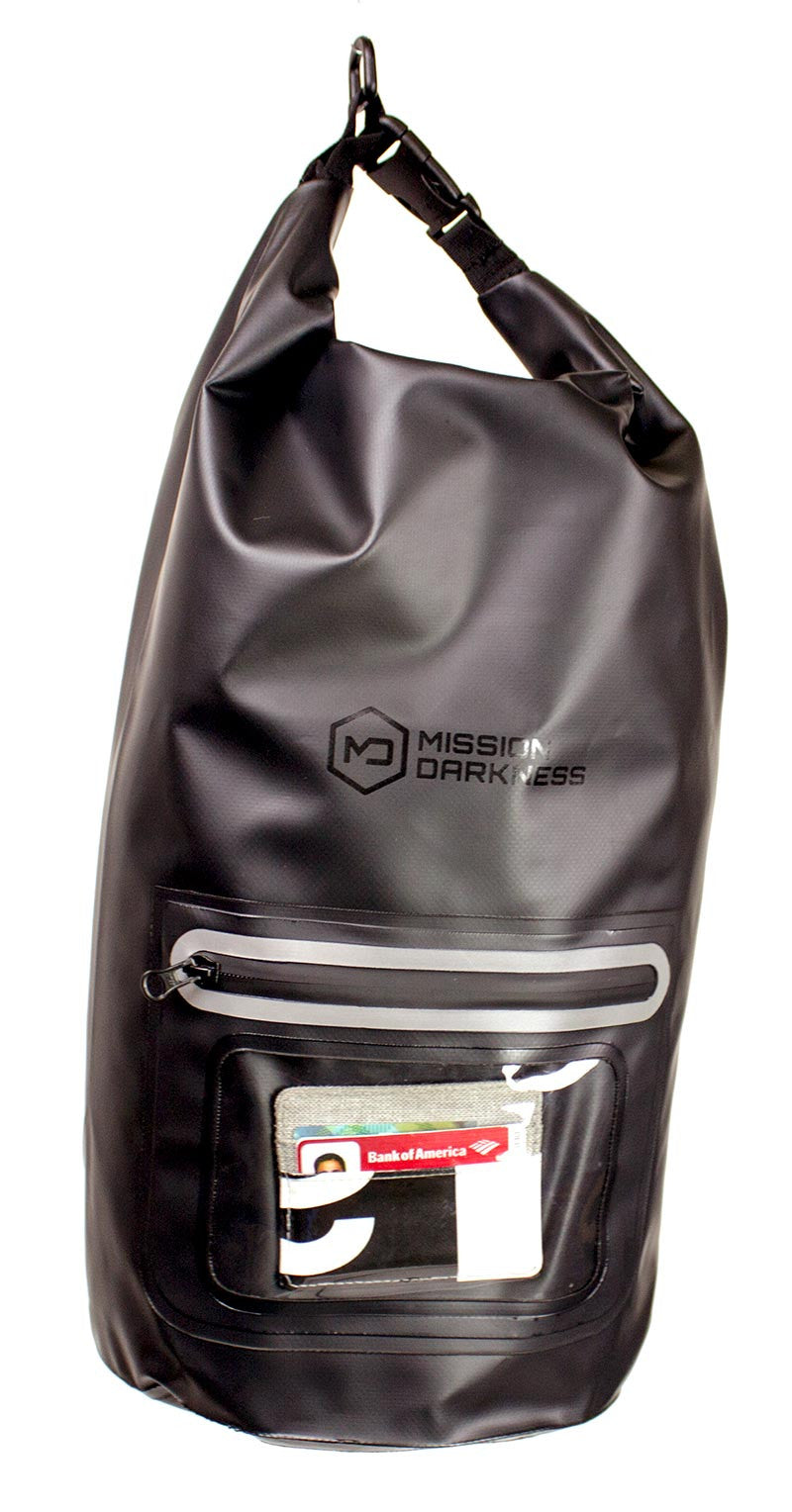 Mission Darkness Dry Shield Faraday Tote 15L. Waterproof Dry Bag for Electronic Device Security & Transport / Signal Blocking / Anti-Tracking / EMP