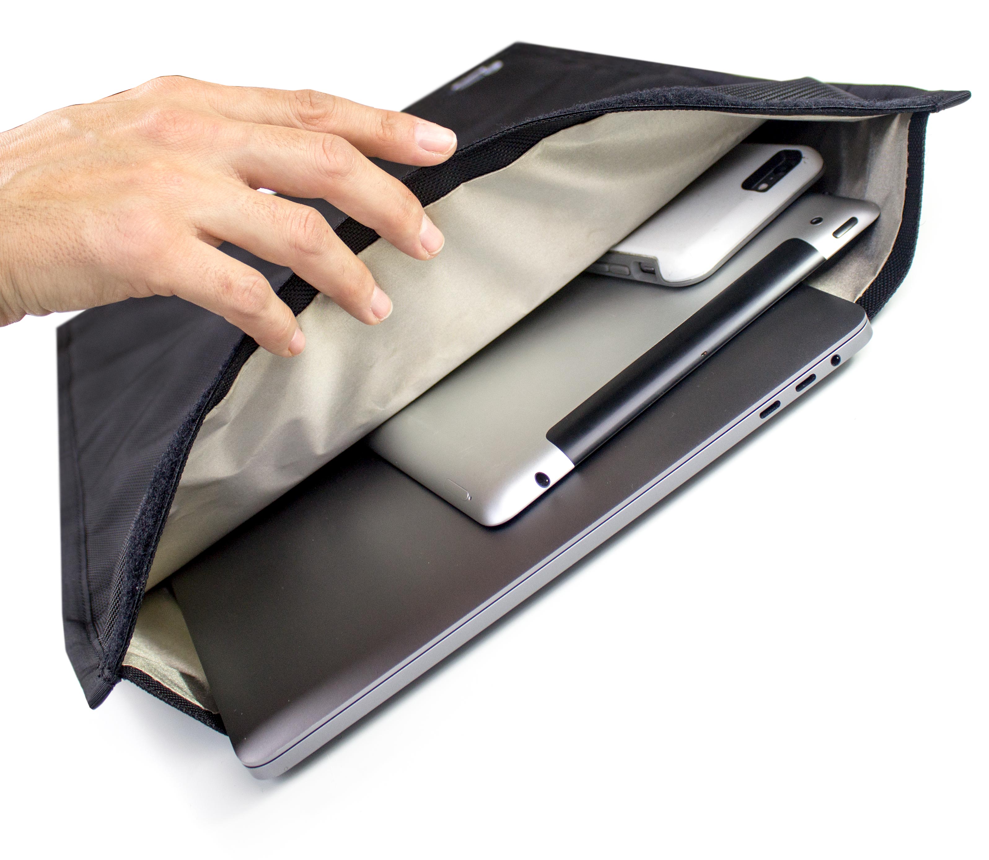 Faraday – sac pour ordinateur portable, dispositif de blocage du