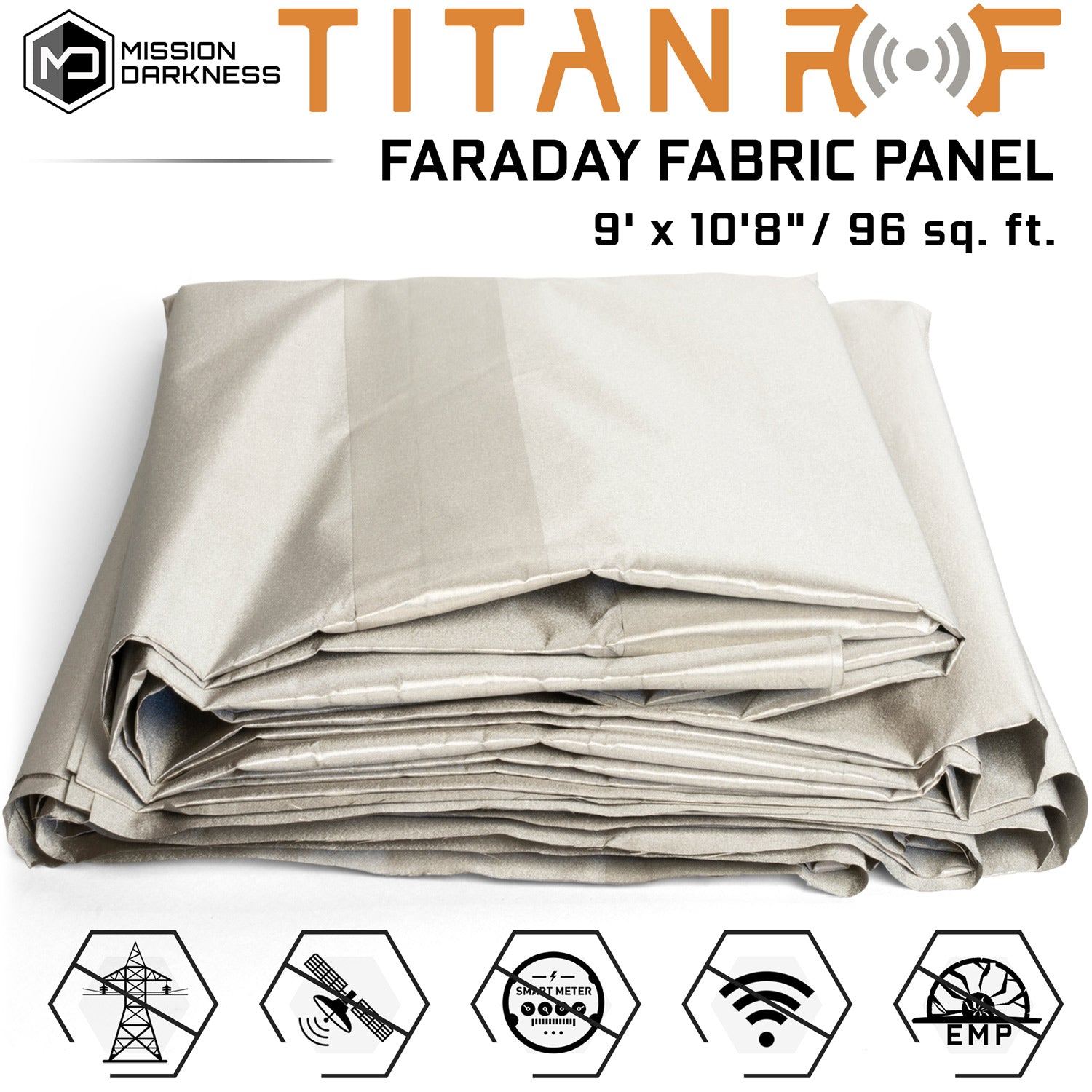Mission Darkness™ TitanRF Faraday Fabric Panel – MOS Equipment