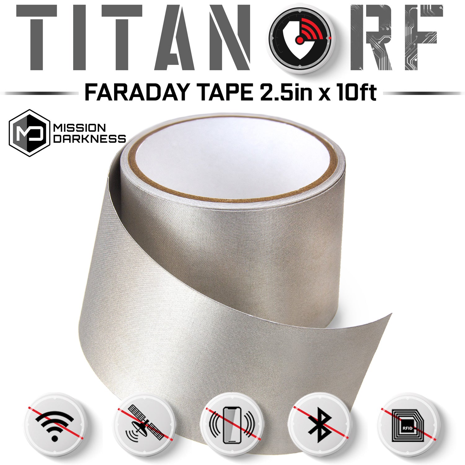 Mission Darkness™ TitanRF Faraday Tape