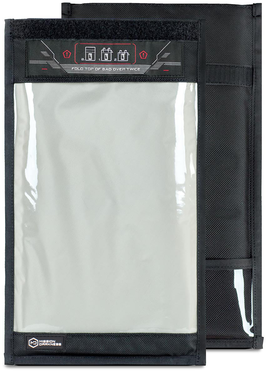 Mission Darkness Window Faraday Bag for Tablets - 5th Gen Shielding for Law Enforcement and Military