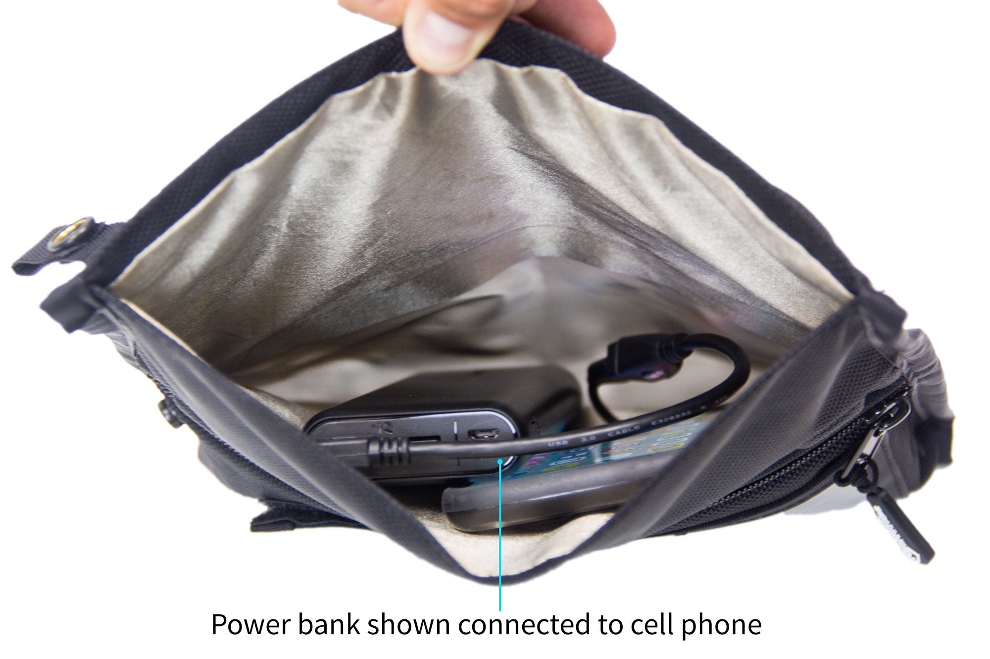 Billfodl Faraday Bag Bundle EMI & RFI Shielding Double Roll Velcro Bag | Block RFID Readers, Key Fob and Cell Signals