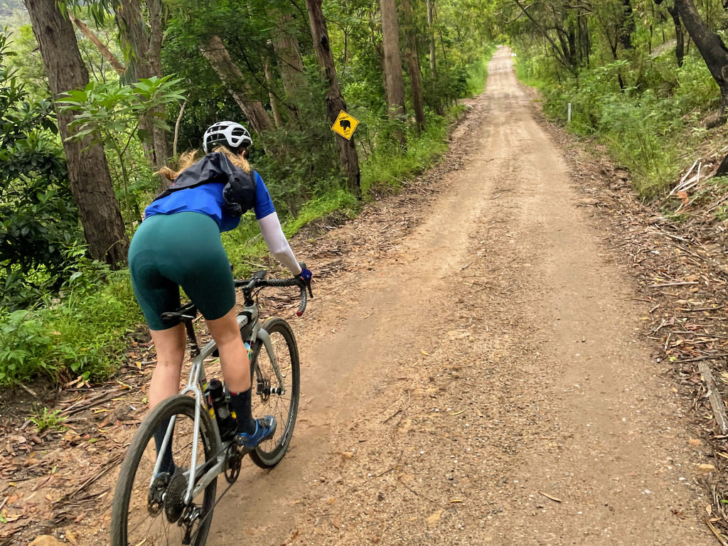 Lady Carrington gravel bikes trail