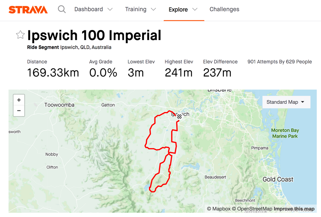 strava segment ipswich 100 imperial bike ride