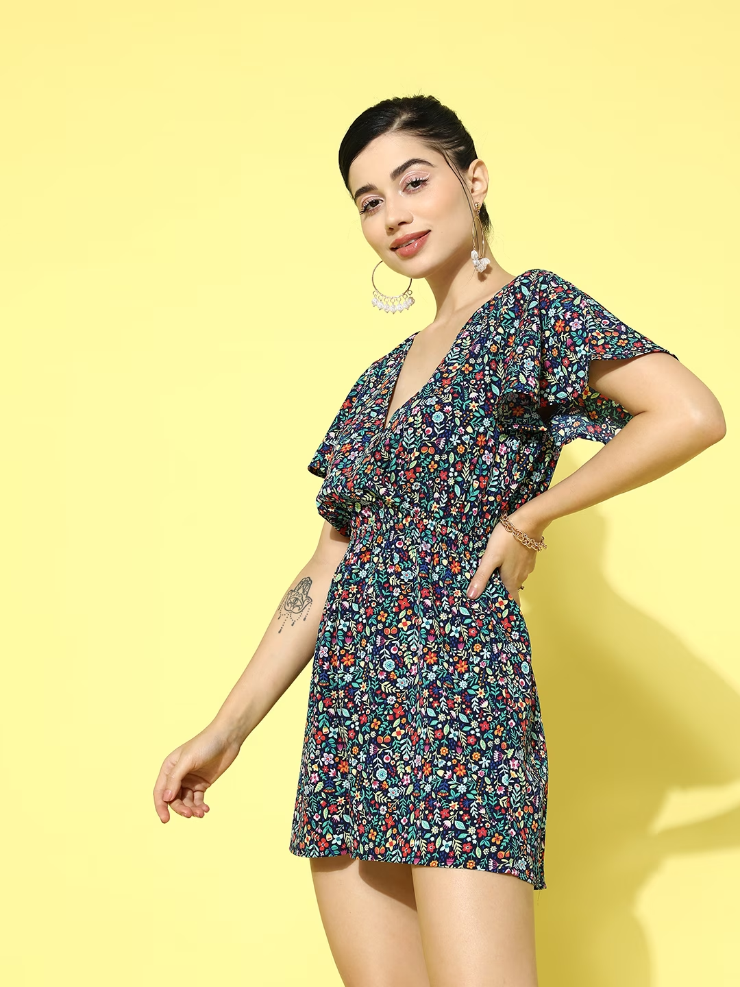Geometric Print Wrap Dress + Style With a Smile Link Up - Style